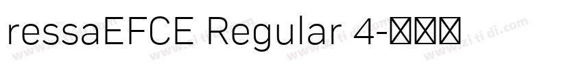 ressaEFCE Regular 4字体转换